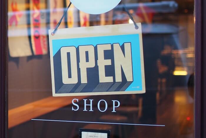 commercial refurbishment open shop sign worthing